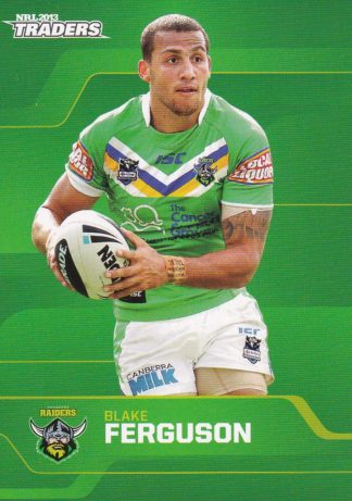 2013 NRL Traders Common Card - Base 029 Blake Ferguson Canberra Raiders