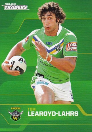 2013 NRL Traders Common Card - Base 030 Tom Learoyd-Lahrs Canberra Raiders