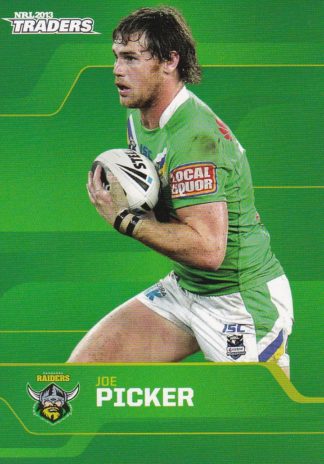 2013 NRL Traders Common Card - Base 032 Joe Picker Canberra Raiders
