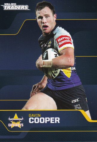 2013 NRL Traders Common Card - Base 038 Gavin Cooper North QLD Cowboys