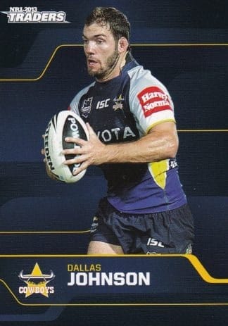 2013 NRL Traders Common Card - Base 040 Dallas Johnson North QLD Cowboys