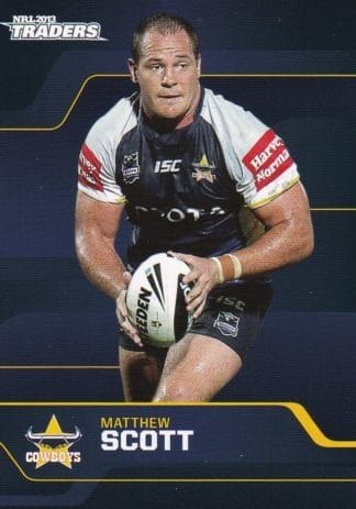 2013 NRL Traders Common Card - Base 042 Matthew Scott North QLD Cowboys