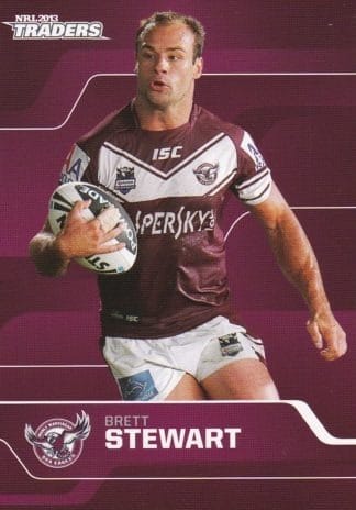 2013 NRL Traders Common Card - Base 069 Brett Stewart Manly Sea Eagles
