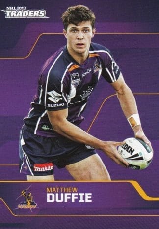 2013 NRL Traders Common Card - Base 075 Matthew Duffie Melbourne Storm