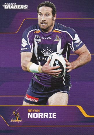 2013 NRL Traders Common Card - Base 078 Bryan Norrie Melbourne Storm