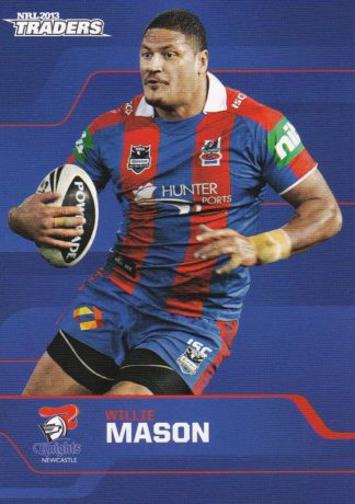 2013 NRL Traders Common Card - Base 090 Willie Mason Newcastle Knights