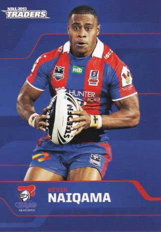 2013 NRL Traders Common Card - Base 093 Kevin Naiqama Newcastle Knights