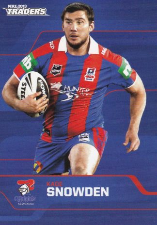 2013 NRL Traders Common Card - Base 094 Kade Snowden Newcastle Knights