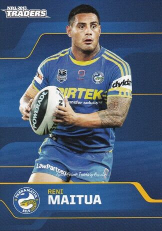 2013 NRL Traders Common Card - Base 100 Reni Maitua Parramatta Eels