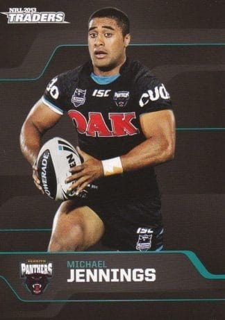 2013 NRL Traders Common Card - Base 111 Michael Jennings Penrith Panthers