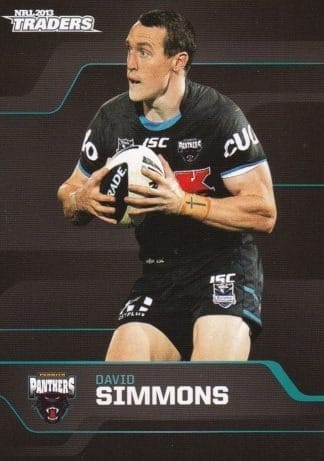 2013 NRL Traders Common Card - Base 117 David Simmons Penrith Panthers