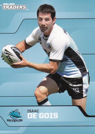 2013 NRL Traders Common Card - Base 123 Isaac De Gois Cronulla Sharks