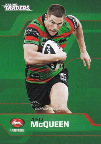 2013 NRL Traders Common Card - Base 141 Chris McQueen South Sydney Rabbitohs