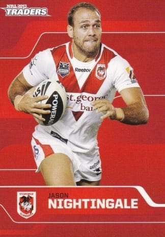 2013 NRL Traders Common Card - Base 152 Jason Nightingale St George Dragons