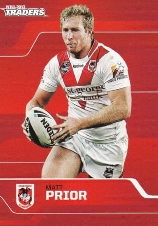 2013 NRL Traders Common Card - Base 153 Matt Prior St George Dragons