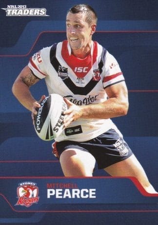 2013 NRL Traders Common Card - Base 166 Mitchell Pearce Sydney Roosters