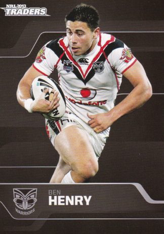 2013 NRL Traders Common Card - Base 170 Ben Henry Warriors