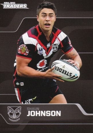 2013 NRL Traders Common Card - Base 172 Shaun Johnson Warriors