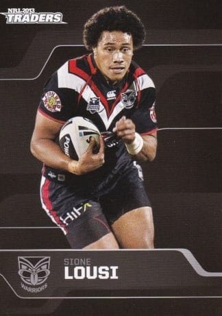 2013 NRL Traders Common Card - Base 174 Sione Lousi Warriors