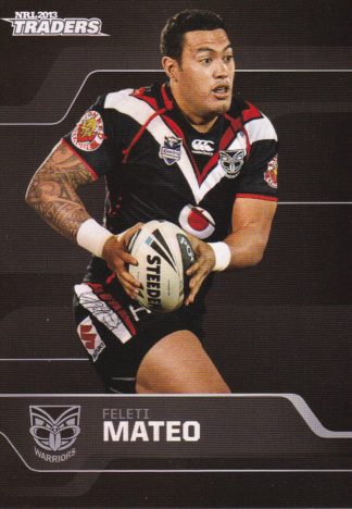 2013 NRL Traders Common Card - Base 176 Feleti Mateo Warriors