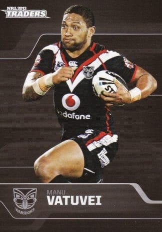 2013 NRL Traders Common Card - Base 180 Manu Vatuvei Warriors
