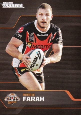 2013 NRL Traders Common Card - Base 182 Robbie Farah Wests Tigers