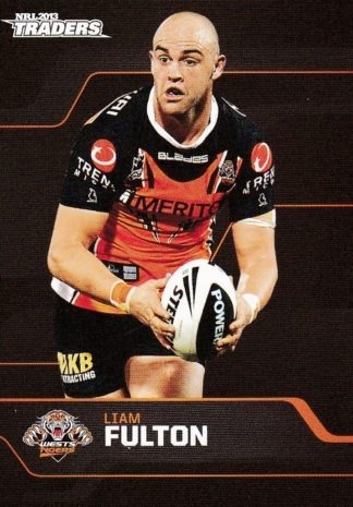 2013 NRL Traders Common Card - Base 183 Liam Fulton Wests Tigers