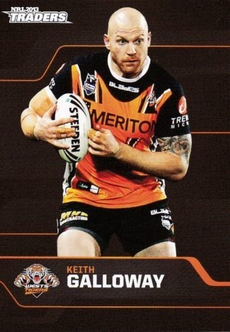 2013 NRL Traders Common Card - Base 184 Keith Galloway Wests Tigers