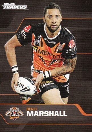 2013 NRL Traders Common Card - Base 187 Benji Marshall Wests Tigers