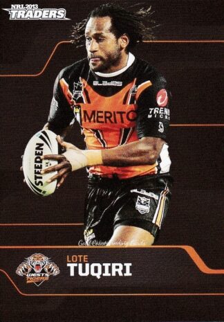2013 NRL Traders Common Card - Base 191 Lote Tuqiri Wests Tigers