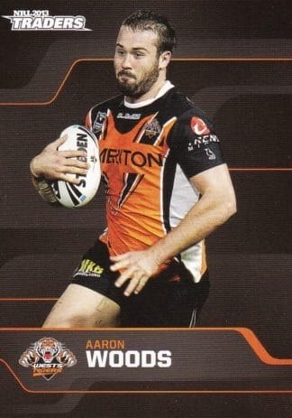 2013 NRL Traders Common Card - Base 192 Aaron Woods Wests Tigers
