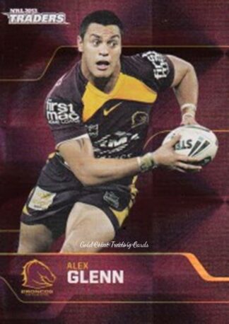 2013 NRL Traders Parallel - PS002 Alex Glenn Brisbane Broncos