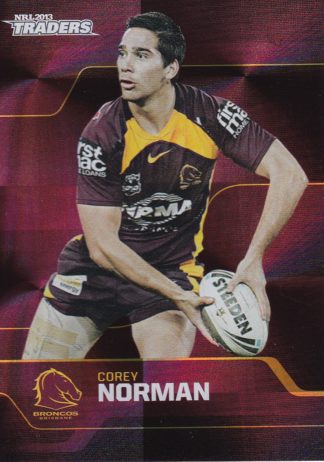2013 NRL Traders Parallel - PS008 Corey Norman Brisbane Broncos