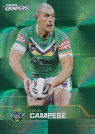 2013 NRL Traders Parallel - PS025 Terry Campese Canberra Raiders