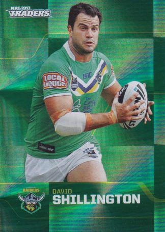 2013 NRL Traders Parallel - PS034 David Shillington Canberra Raiders