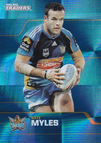 2013 NRL Traders Parallel - PS057 Nate Myles Gold Coast Titans
