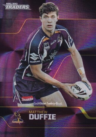 2013 NRL Traders Parallel - PS075 Matthew Duffie Melbourne Storm