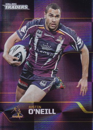 2013 NRL Traders Parallel - PS079 Justin O'Neill Melbourne Storm