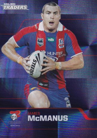 2013 NRL Traders Parallel - PS091 James McManus Newcastle Knights