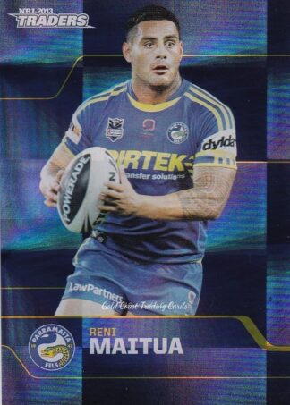2013 NRL Traders Parallel - PS100 Reni Maitua Parramatta Eels