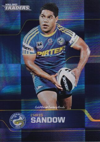 2013 NRL Traders Parallel - PS105 Chris Sandow Parramatta Eels