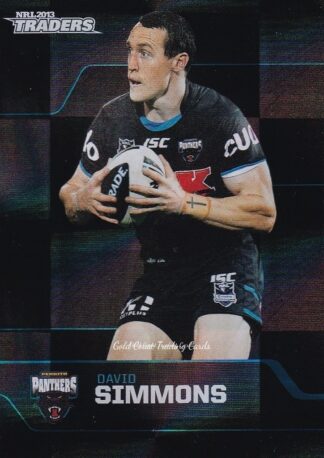 2013 NRL Traders Parallel - PS117 David Simmons Penrith Panthers