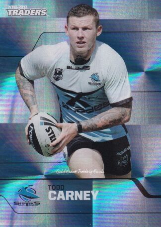2013 NRL Traders Parallel - PS122 Todd Carney Cronulla Sharks