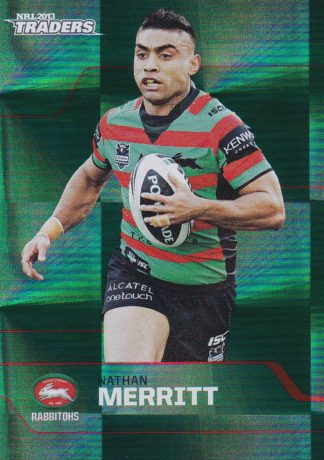 2013 NRL Traders Parallel - PS142 Nathan Merritt South Sydney Rabbitohs