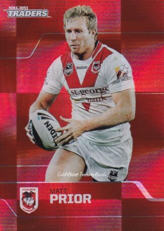 2013 NRL Traders Parallel - PS153 Matt Prior St George Dragons