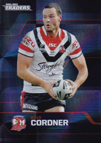 2013 NRL Traders Parallel - PS158 Boyd Cordner Sydney Roosters