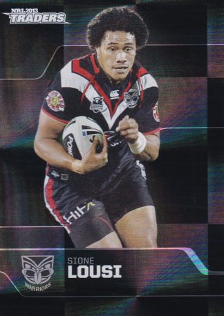 2013 NRL Traders Parallel - PS174 Sione Lousi Warriors