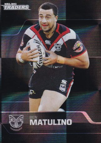 2013 NRL Traders Parallel - PS177 Ben Matulino Warriors