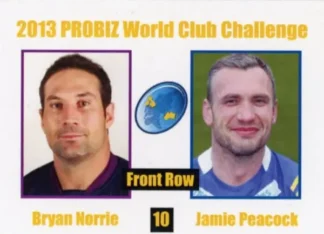 2013 World Cup Challenge - Card 10 Bryan Norrie & Jamie Peacock