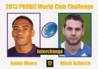 2013 World Cup Challenge - Card 17 Junior Moors & Mitch Achurch